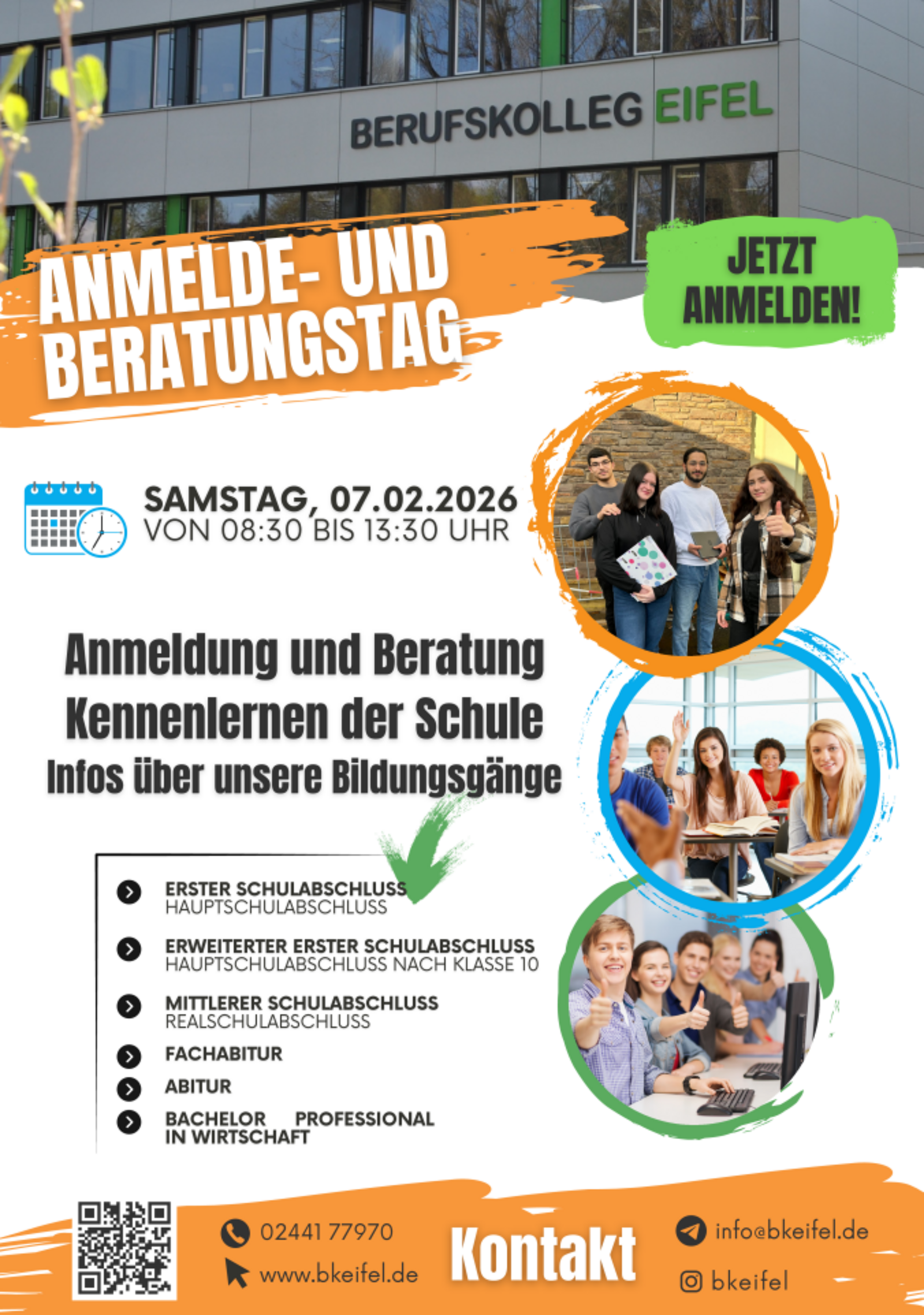 Anmelde- und Beratungstag